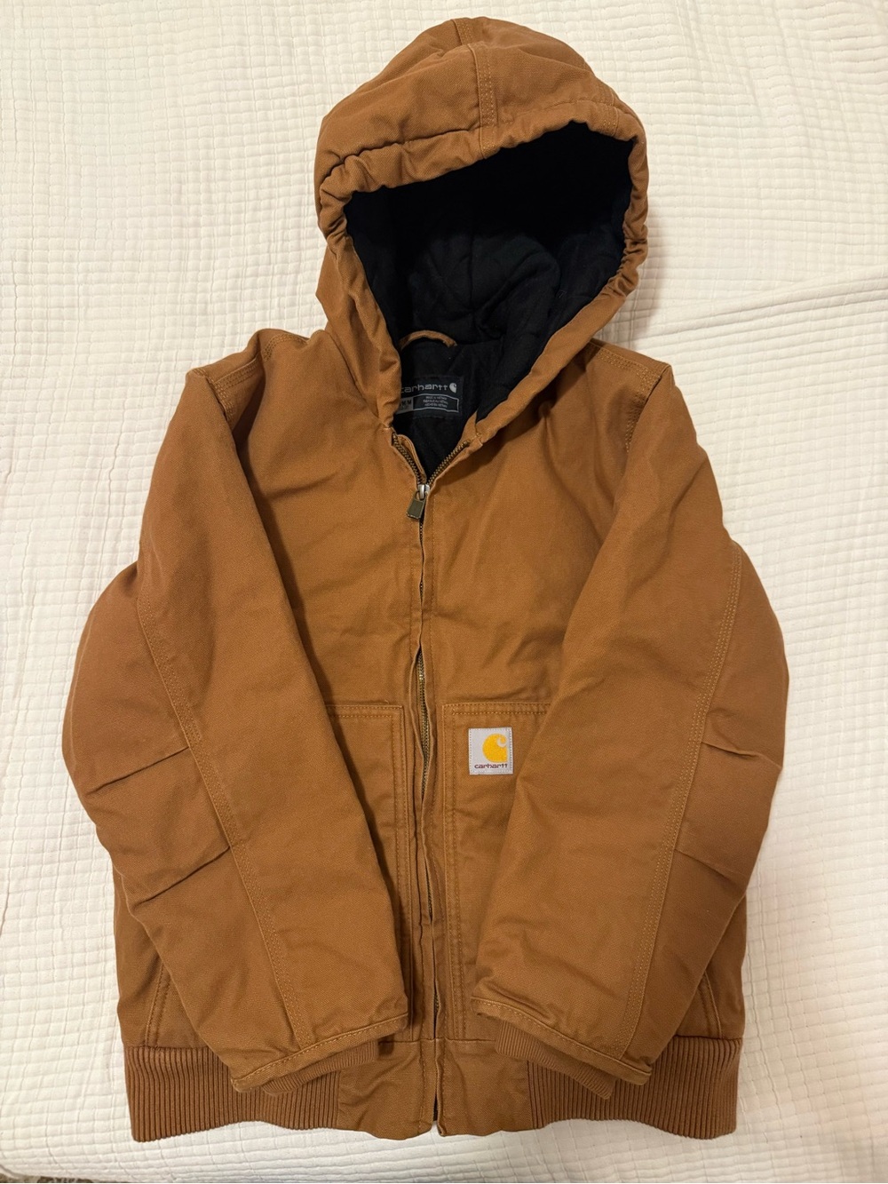 Carhartt Kids' Brown Hooded Insulated Jacket